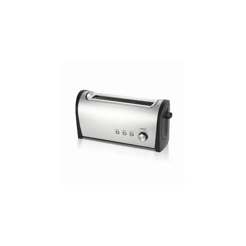 Toaster haeger frühstücksbrot toaster 1000w 1 langer schlitz 6 einstellungen toastfunktion aufwärmen/ auftauen edelstahl aussen