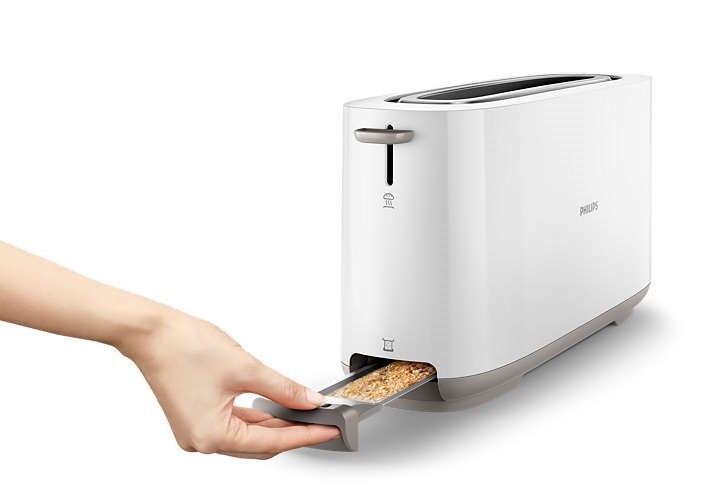 Philips Toaster Daily 1 Schlitz Toaster Hd2590 1030W Weiß Image