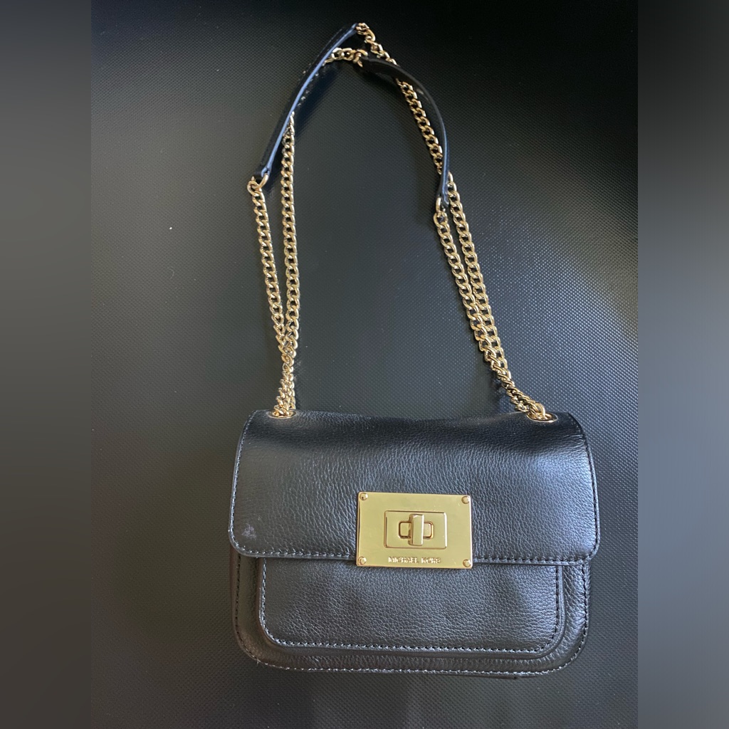 Michael Kors Bags | Black, Pebbled Leather, Michael Kors Handbag | Color: Black | Size: Os