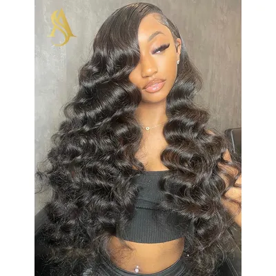 Alisa Body Wave 13x6 Hd Lace Frontal Wig Human Hair 30 40 Inch 360 Pre Plucked Lace Wigs For Women