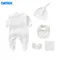 5pcs Set 0-1 Years baby romper newborn Baby Clothes Set Long Sleeve Hat Small Towel Baby Bibs