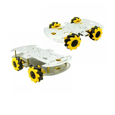 McNamum wheel aluminum car chassis DIY ultrasonic intelligent obstacle avoidance car 4WD four-wheel