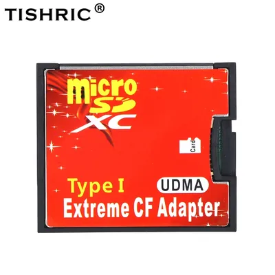 TISHRIC Micro SD TF to CF Card Adapter For MicroSD/HC to Compact Flash Type I Memory Card Reader