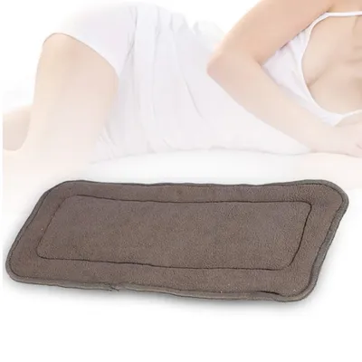Washable Adult Diaper 5Layers Bamboo Charcoal Cloth Nappy Liner Absorbent Reusable Incontinence