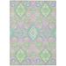 Pink 120 x 96 x 0.19 in Area Rug - Addison Rugs Machine Washable Indoor/Outdoor Chantille ACN1002 Polyester | 120 H x 96 W x 0.19 D in | Wayfair