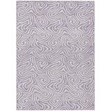 Gray 46 x 30 x 0.19 in Area Rug - Addison Rugs Machine Washable Indoor/Outdoor Chantille ACN1030 Lavender Rug | 46 H x 30 W x 0.19 D in | Wayfair