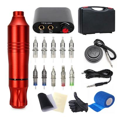 Basekey Tattoo Machine Set Rotary tattoo Pen Box Needle Power Supply Suitable for Tattoo Artists