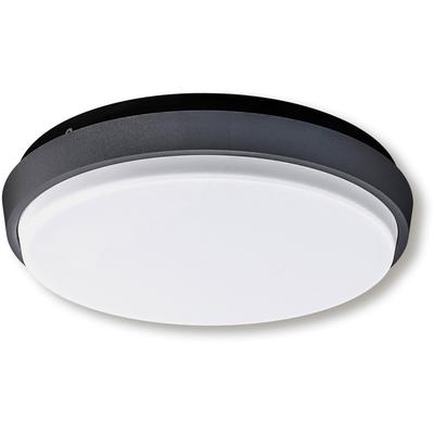 Außen-Wandleuchte NÄVE "LED Außenwandleuchte IP54 "Mio" d:17,5cm", weiß (weiß satiniert, anthrazit), B:17,50cm H:4,50cm 