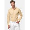 Langarmhemd RUSTY NEAL, Herren, Gr. L, EURO-Größen, gelb (goldgelb, vanille), 60% Baumwolle, 37% Polyester, 3% Elasthan, mehrfarbig, casual, Langarm, Hemden, mit farblich abgesetztem Innenkragen
