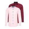 Langarmhemd RUSTY NEAL, Herren, Gr. M, EURO-Größen, rosa (rosa, rot), 60% Baumwolle, 37% Polyester, 3% Elasthan, unifarben, casual, Langarm, Hemden, im Slim-Fit geschnitten