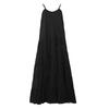 Maxikleid NASSAU BEACH "NB231049", Damen, Gr. 48 (S), US-Größen, schwarz, 100% Baumwolle, Kleider
