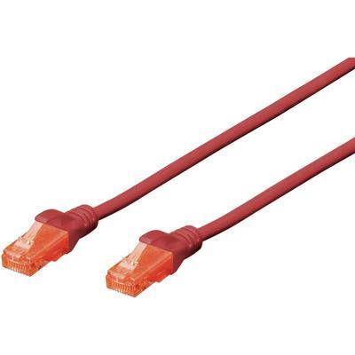 Digitus - DK-1617-0025/R RJ45 Netzwerkkabel, Patchkabel cat 6 u/utp 0.25 m Rot Halogenfrei, Image