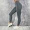 Damen Strumpfhosen Leggins Dunkelgray Marineblau Schwarz Mittlere Taillenlinie Basic Sport Yoga Fitness Fitnessstudio Mikro-elastisch Knöchellänge Bauchkontrolle Einfarbig XS S M L XL / Übergröße