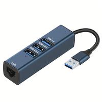 USB-Expander 4-in-1 3.0-Hub-Splitter Typ C 100 Megabit Netzwerkkarte Notebook Ein Drag Vier Expander