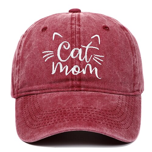 Damen Hut Cap Basecap Tragbar Sonnenschutz Atmungsaktiv Strasse Täglich Wochenende Stickerei Bedruckt Image