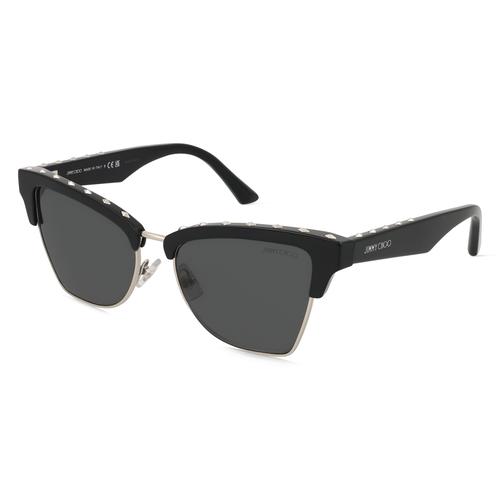 Jimmy Choo 0JC5014 Damen-Sonnenbrille Vollrand Cateye Acetat-Gestell, schwarz