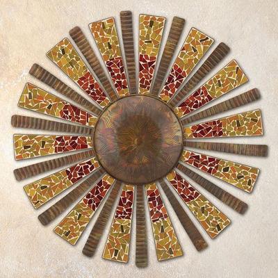 Terra Radiance Sun Wall Sculpture Multi Earth , Multi Earth