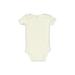 Just One You Made by Carter's Short Sleeve Onesie: Ivory Solid Bottoms - Size 9 Month