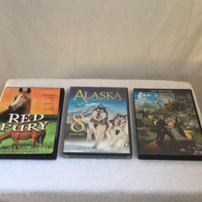 Disney Media | Dvd’s. Red Fury, Alaska (Never Taken Plastic Off), And Disney’s Oz | Color: Red | Size: Os