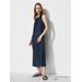 Women's Satin Dress | Navy | XS | UNIQLO US