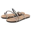 Pantolette LASCANA, Damen, Gr. 40, silber (silberfarben), Obermaterial: 100% Synthetik. Futter: 100% Synthetik. Decksohle: 100% Rindsleder. Laufsohle: 100% Synthetik, Glitzer, feminin, Schuhe, Sandale, Mule, offener Schuh, hochwertiges Korkfußbett