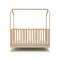 Culla trasformabile a capanna legno - Faggio verni - 70 x 140