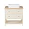 Mobile bagno per lavabo con 2 cassetti, bianco sporco