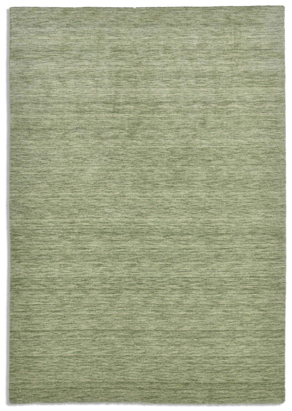Tappeto tessuto a mano in lana vergine - verde chiaro - 90x160 cm