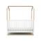 Culla trasformabile a capanna legno - Bianco/Faggio natural - 70 x 140