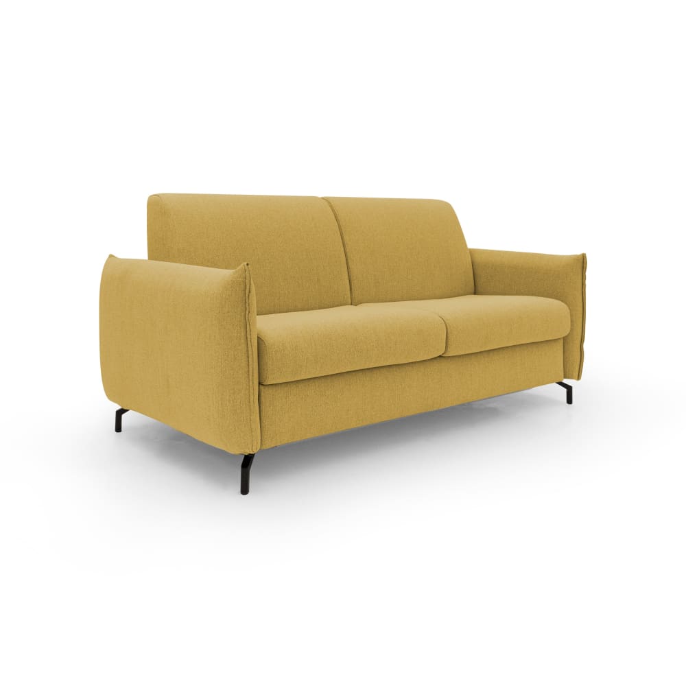 Divano letto in tessuto impermeabile 215 cm giallo
