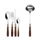 Set Posate 49pz tartarugato ghiera cromo