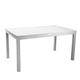 Tavolo per 8/10 persone in alluminio bianco allungabile cm150x90