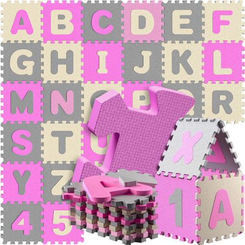 86-teilige Puzzlematte Baby Kinder 3,3m² Spielmatte Bodenschutzmatte Krabbelmatte Buchstaben Zahlen