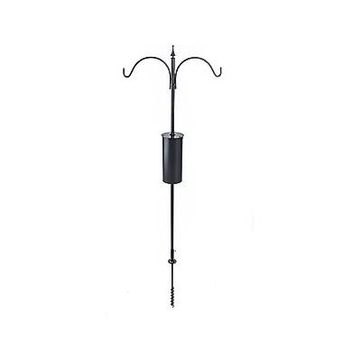 Birds Choice Erva Pole Set with Squirrel Baffle Bird House, Medium