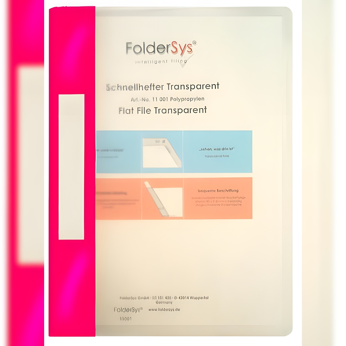 FSY Schnellhefter, Transparent, pink, 1 Stück Image