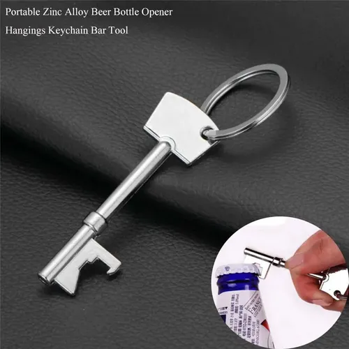 Ouvre-bouteille de bière portable en métal, porte-clés, anneau suspendu, fournitures d'outils de bar de fête, offre spéciale, 1-3 pièces
