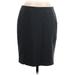 Nine West Casual Skirt: Black Solid Bottoms - Women's Size 6