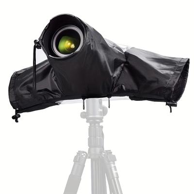 TEMU 1pc Professional Waterproof Camera Rain Cover Rain Coat For ///fujifilm And More Dslr Mirrorless Cameras With Lens, Camera Accessories For Photography Rain Gear