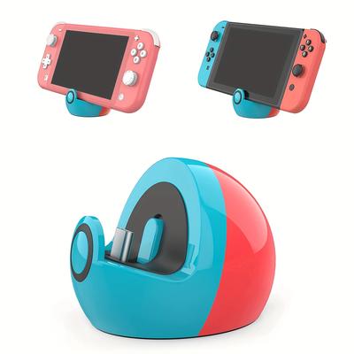 Tiny Charging Stand Compatible With Switch/switch Lite/switch Oled, Cute Switch Dock Station Usb-c Port, Portable Charger Stand For Switch Games, No Projection