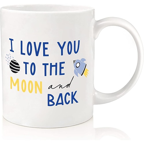 Lustige Geschenke zum Vatertag für Papa, Ehemann, ihn, von Tochter, Sohn, Kindern, Ehefrau – 312 ml Keramik-Kaffeetasse – kleine Geschenke für Weihnachten, Geburtstage, Jahrestage, Scherzgeschenke für Image