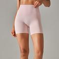 Per donna Shorts da Palestra Shorts da yoga Shorts da allenamento Vita Alta Yoga Allenamento in Palestra Pilates Pantaloncini Giallo Chiaro Verde militare Blu Reale Gli sport Abbigliamento sportivo