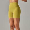 Per donna Shorts da Palestra Shorts da yoga Shorts da allenamento Vita Alta Yoga Allenamento in Palestra Pilates Pantaloncini Giallo Chiaro Verde militare Blu Reale Gli sport Abbigliamento sportivo