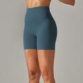 Per donna Shorts da Palestra Shorts da yoga Shorts da allenamento Vita Alta Yoga Allenamento in Palestra Pilates Pantaloncini Giallo Chiaro Verde militare Blu Reale Gli sport Abbigliamento sportivo