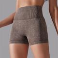 Per donna Shorts da Palestra Shorts da yoga Shorts da allenamento Vita Alta Yoga Allenamento in Palestra Pilates Pantaloncini Grigio scuro Azzurro cielo Viola Gli sport Abbigliamento sportivo