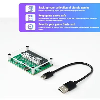 GB Flash Cart Backup Games Rom Restore Rame Saves Supports Gameboy, Gameboy Colour, Gameboy Advance