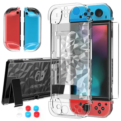 1pc Nintendo Switch Diamond Pattern Protective Case Suitable for Nintendo Switch Equipped with