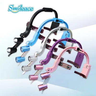 Dental LED Head Light Lamp 2.5X 3.5X Dentisit Surgical Headlight Magnification Binocular Loupes For