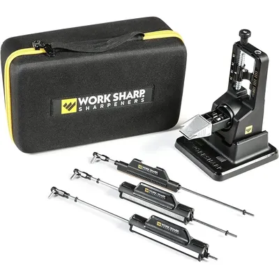 Work Sharp Precision Adjust Elite - Adjustable Knife Sharpening System - For Hunting, Serrated &