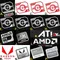 AMD Ryzen R9 R7 R5 R Metal Sticker For Laptop PC Tablet Desktop Computer Mobile Digital Personalized