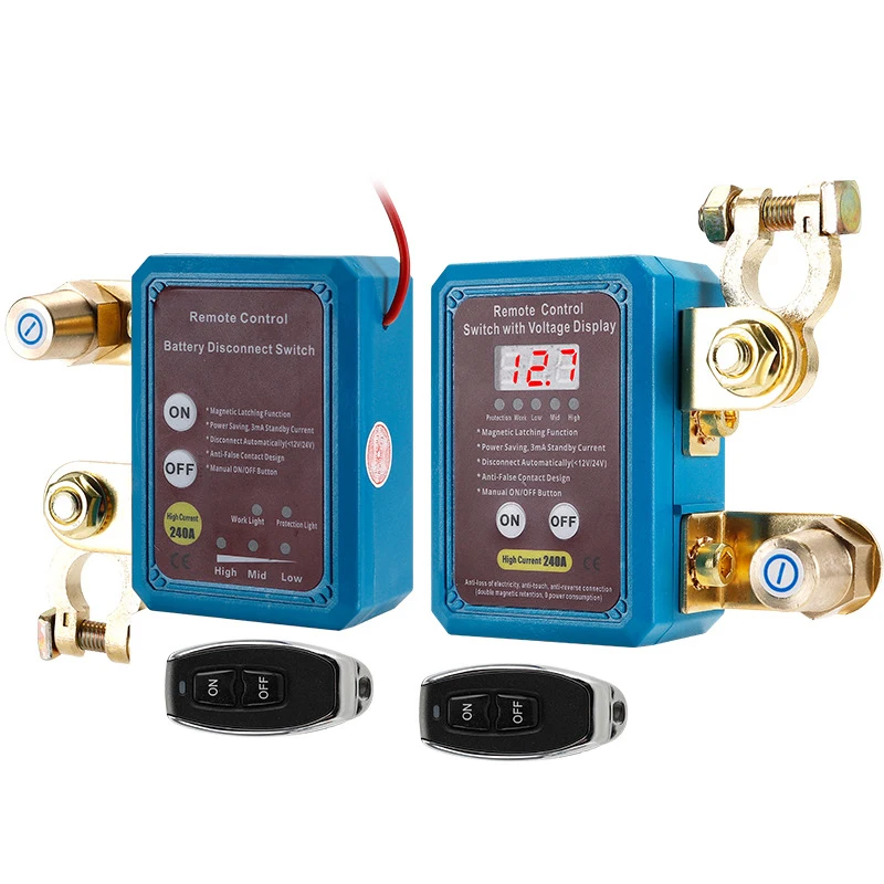 Auto Batterie Ferntrennschalter 12V Power Cut-off Schalter Netzschalter Anti-leckage Leckage Schutz Gerät Image